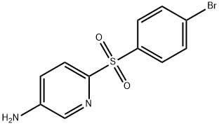 6-[(4-Bromophenyl)sulfonyl]-3-pyridinylamine Struktur