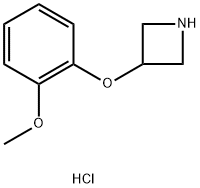 3-(2-Methoxyphenoxy)azetidine hydrochloride Struktur