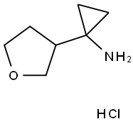 [1-(Tetrahydrofuran-3-yl)cyclopropyl]-amine hydrochloride Struktur