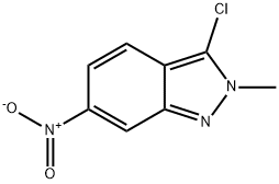 3-Chloro-2-methyl-6-nitro-2H-indazole Struktur