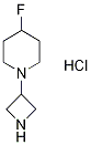 1-(Azetidin-3-yl)-4-fluoropiperidine hydrochloride Struktur