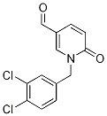 1-(3,4-Dichlorobenzyl)-1,6-dihydro-6-oxopyridine-3-carboxaldehyde Struktur