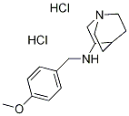 (1-AZA-BICYCLO[2.2.2]OCT-3-YL)-(4-METHOXY-BENZYL)-AMINE DIHYDROCHLORIDE Struktur