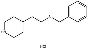 4-[2-(BENZYLOXY)ETHYL]PIPERIDINE HYDROCHLORIDE Struktur