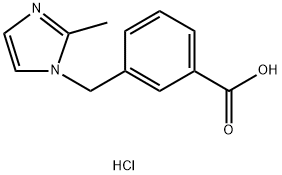 3-(2-METHYL-IMIDAZOL-1-YLMETHYL)-BENZOIC ACIDHYDROCHLORIDE Struktur