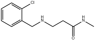 3-[(2-CHLOROBENZYL)AMINO]-N-METHYLPROPANAMIDE Struktur