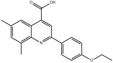 2-(4-ETHOXYPHENYL)-6,8-DIMETHYLQUINOLINE-4-CARBOXYLIC ACID Struktur