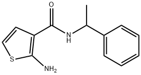 2-AMINO-N-(1-PHENYLETHYL)THIOPHENE-3-CARBOXAMIDE Struktur