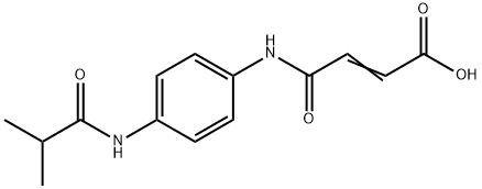 (E)-4-[4-(ISOBUTYRYLAMINO)ANILINO]-4-OXO-2-BUTENOIC ACID Struktur