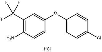 4-(4-CHLOROPHENOXY)-2-(TRIFLUOROMETHYL)ANILINEHYDROCHLORIDE Struktur