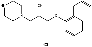 1-(2-ALLYL-PHENOXY)-3-PIPERAZIN-1-YL-PROPAN-2-OLDIHYDROCHLORIDE Struktur