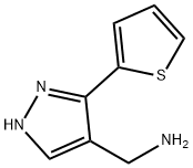 (5-THIEN-2-YL-1H-PYRAZOL-4-YL)METHYLAMINE Struktur