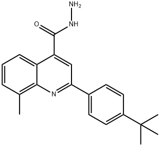 2-(4-TERT-BUTYLPHENYL)-8-METHYLQUINOLINE-4-CARBOHYDRAZIDE Struktur