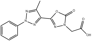 [5-(5-methyl-2-phenyl-2h-1,2,3-triazol-4-yl)-2-oxo-1,3,4-oxadiazol-3(2h)-yl]acetic acid Struktur