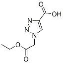 1-(2-ethoxy-2-oxoethyl)-1H-1,2,3-triazole-4-carboxylic acid Struktur