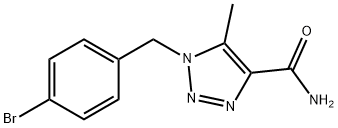 1-(4-bromobenzyl)-5-methyl-1H-1,2,3-triazole-4-carboxamide Struktur