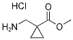 methyl 1-(aminomethyl)cyclopropanecarboxylate hydrochloride Struktur