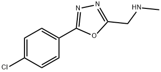 [5-(4-chlorophenyl)-1,3,4-oxadiazol-2-yl]-N-methylmethanamine Struktur