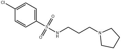 4-chloro-N-[3-(1-pyrrolidinyl)propyl]benzenesulfonamide Struktur