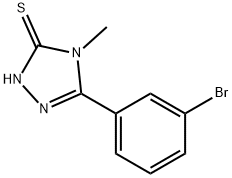 5-(3-bromophenyl)-4-methyl-2,4-dihydro-3H-1,2,4-triazole-3-thione Struktur