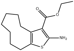 Ethyl 2-amino-5,6,7,8,9,10-hexahydro-4H-cyclonona[b]thiophene-3-carboxylate Struktur