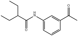 N-(3-Acetylphenyl)-2-ethylbutanamide Struktur