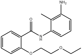 N-(3-Amino-2-methylphenyl)-2-(2-ethoxyethoxy)-benzamide Struktur