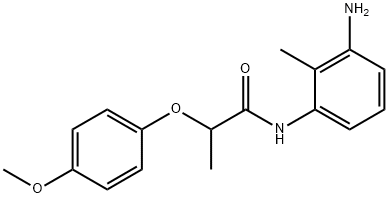 N-(3-Amino-2-methylphenyl)-2-(4-methoxyphenoxy)-propanamide Struktur