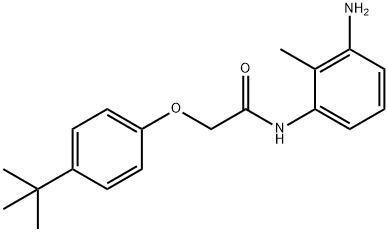 N-(3-Amino-2-methylphenyl)-2-[4-(tert-butyl)-phenoxy]acetamide Struktur