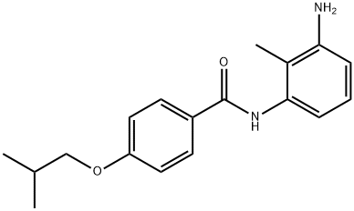 N-(3-Amino-2-methylphenyl)-4-isobutoxybenzamide Struktur