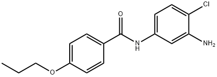 N-(3-Amino-4-chlorophenyl)-4-propoxybenzamide Struktur