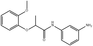 N-(3-Aminophenyl)-2-(2-methoxyphenoxy)propanamide Struktur