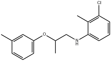 N-(3-Chloro-2-methylphenyl)-N-[2-(3-methyl-phenoxy)propyl]amine Struktur