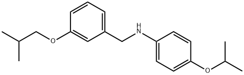 N-(3-Isobutoxybenzyl)-4-isopropoxyaniline Struktur