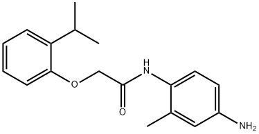 N-(4-Amino-2-methylphenyl)-2-(2-isopropylphenoxy)-acetamide Struktur