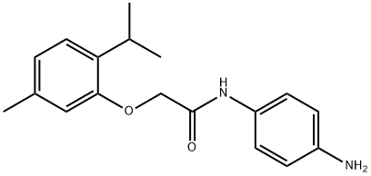 N-(4-Aminophenyl)-2-(2-isopropyl-5-methylphenoxy)-acetamide Struktur