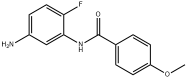 N-(5-Amino-2-fluorophenyl)-4-methoxybenzamide Struktur