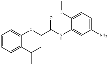 N-(5-Amino-2-methoxyphenyl)-2-(2-isopropylphenoxy)acetamide Struktur