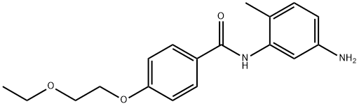 N-(5-Amino-2-methylphenyl)-4-(2-ethoxyethoxy)-benzamide Struktur