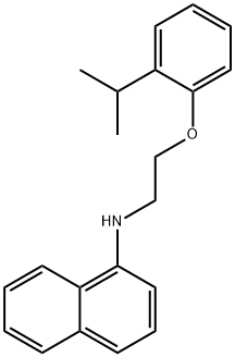 N-[2-(2-Isopropylphenoxy)ethyl]-1-naphthalenamine Struktur