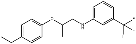 N-[2-(4-Ethylphenoxy)propyl]-3-(trifluoromethyl)aniline Struktur