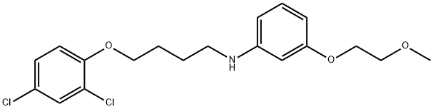 N-[4-(2,4-Dichlorophenoxy)butyl]-3-(2-methoxyethoxy)aniline Struktur