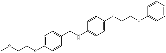 N-[4-(2-Methoxyethoxy)benzyl]-4-(2-phenoxyethoxy)-aniline Struktur