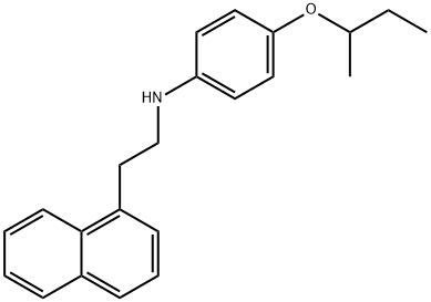 N-[4-(sec-Butoxy)phenyl]-N-[2-(1-naphthyl)ethyl]-amine Struktur