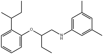 N-{2-[2-(sec-Butyl)phenoxy]butyl}-3,5-dimethylaniline Struktur