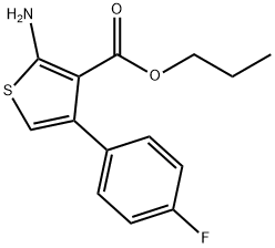 Propyl 2-amino-4-(4-fluorophenyl)thiophene-3-carboxylate Struktur