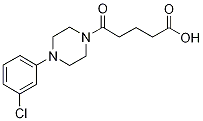 5-[4-(3-chlorophenyl)piperazin-1-yl]-5-oxopentanoic acid Struktur