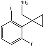 [1-(2,6-Difluorophenyl)cyclopropyl]methylamine Struktur