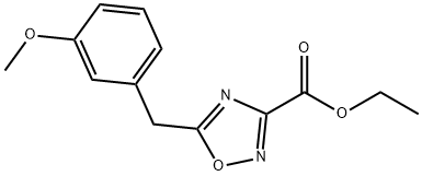 Ethyl  5-(3-Methoxybenzyl)-1,2,4-oxadiazole-3-carboxylate Struktur