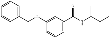 3-(benzyloxy)-N-(sec-butyl)benzamide Struktur